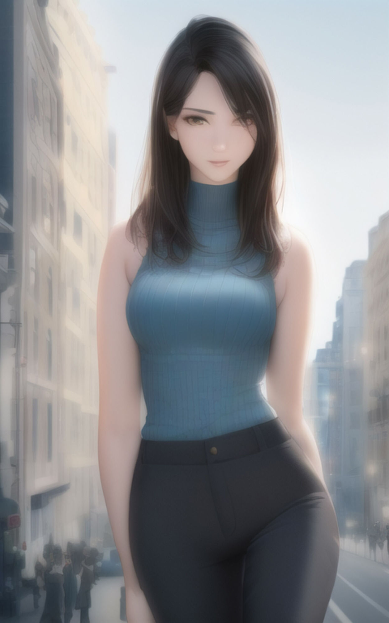 サンプル画像6:AI Fetich Album ＃1 ノースリーブニット×巨乳(やなせ) [d_285014]