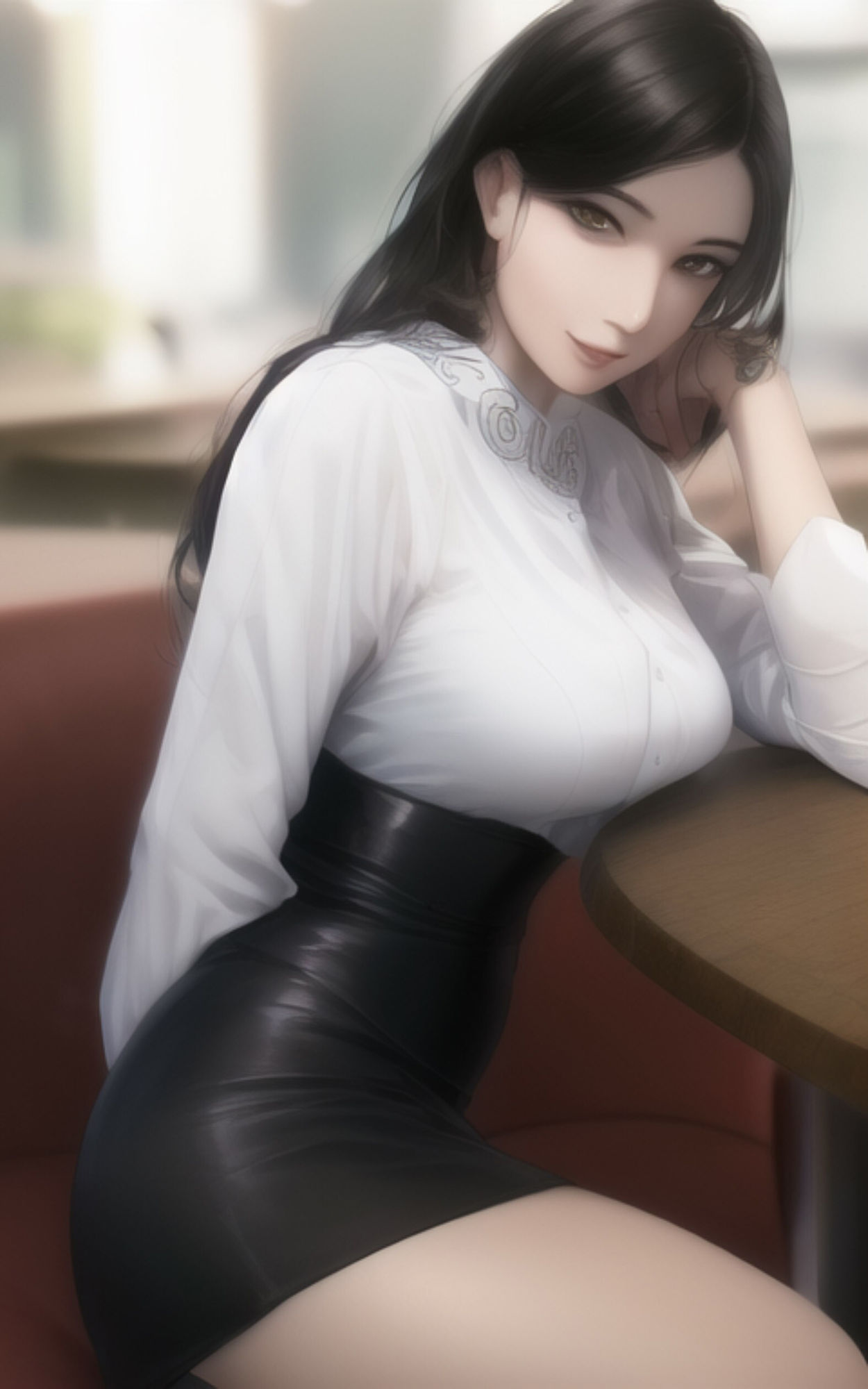 サンプル画像5:AI Fetich Album ＃2 白シャツ美女(やなせ) [d_285015]