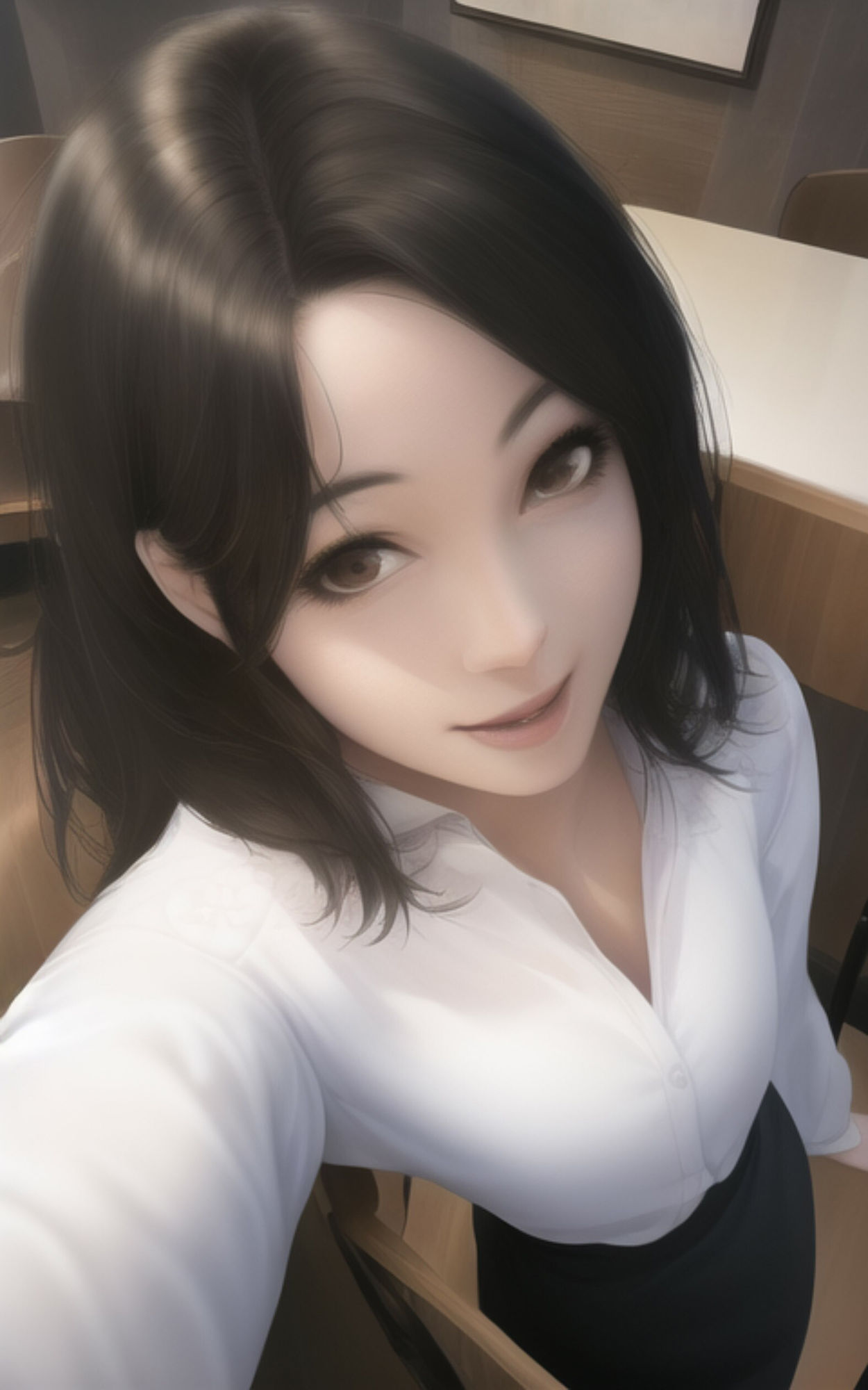 サンプル画像6:AI Fetich Album ＃2 白シャツ美女(やなせ) [d_285015]