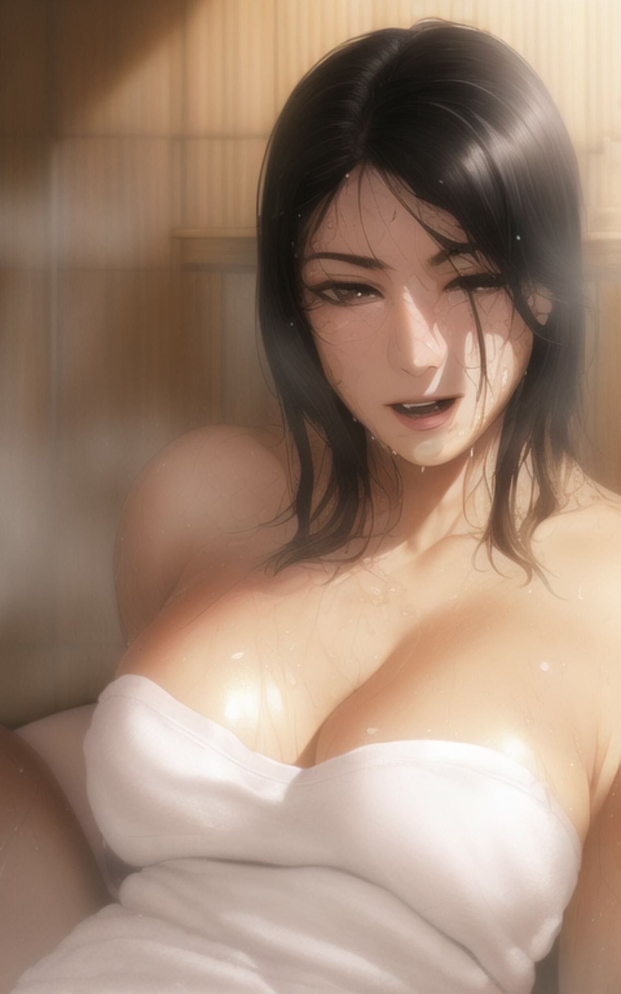 サンプル画像1:AI Fetich Album ＃3 サウナ美女【AIグラビア写真集】(やなせ) [d_285017]