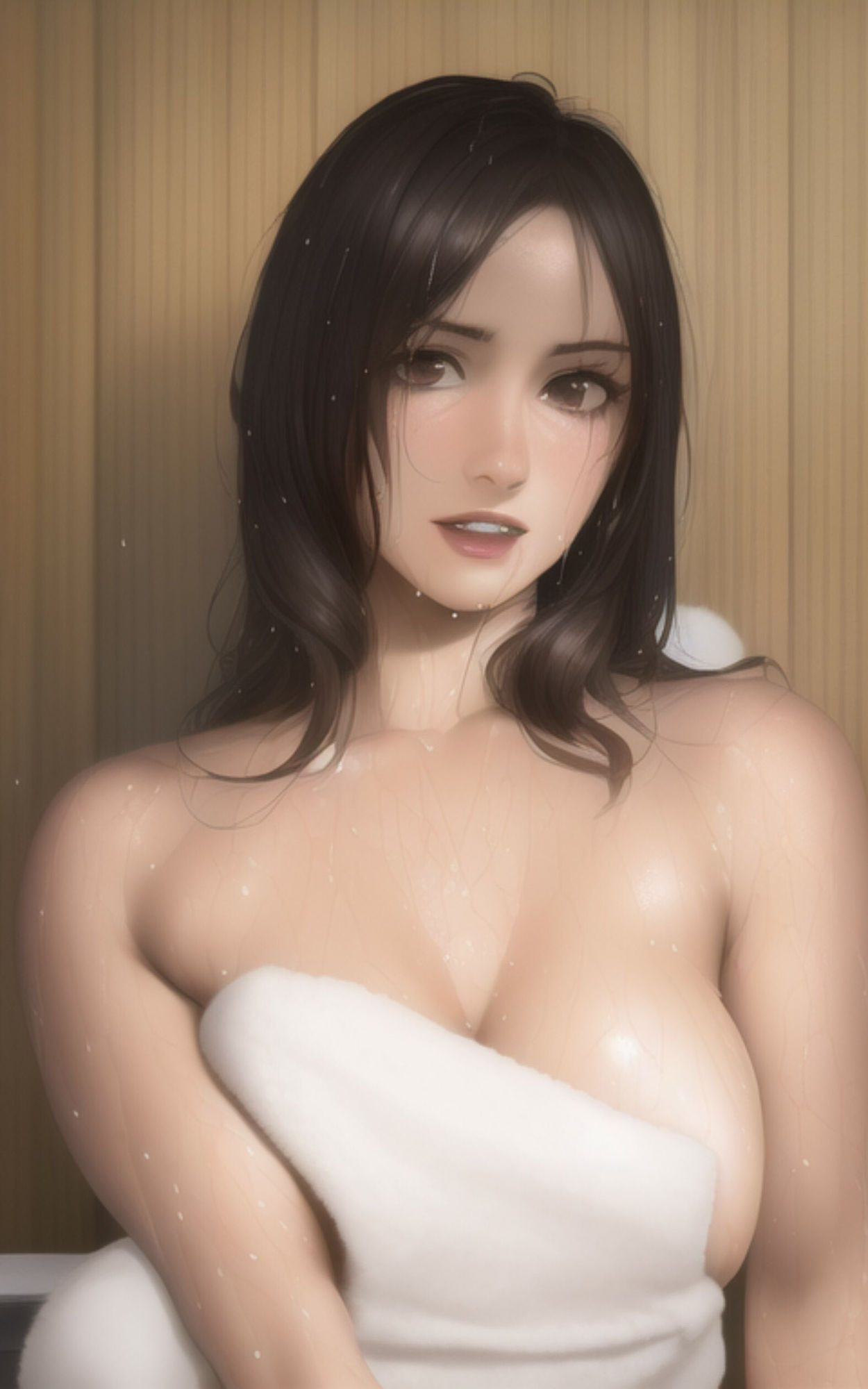 サンプル画像6:AI Fetich Album ＃3 サウナ美女【AIグラビア写真集】(やなせ) [d_285017]