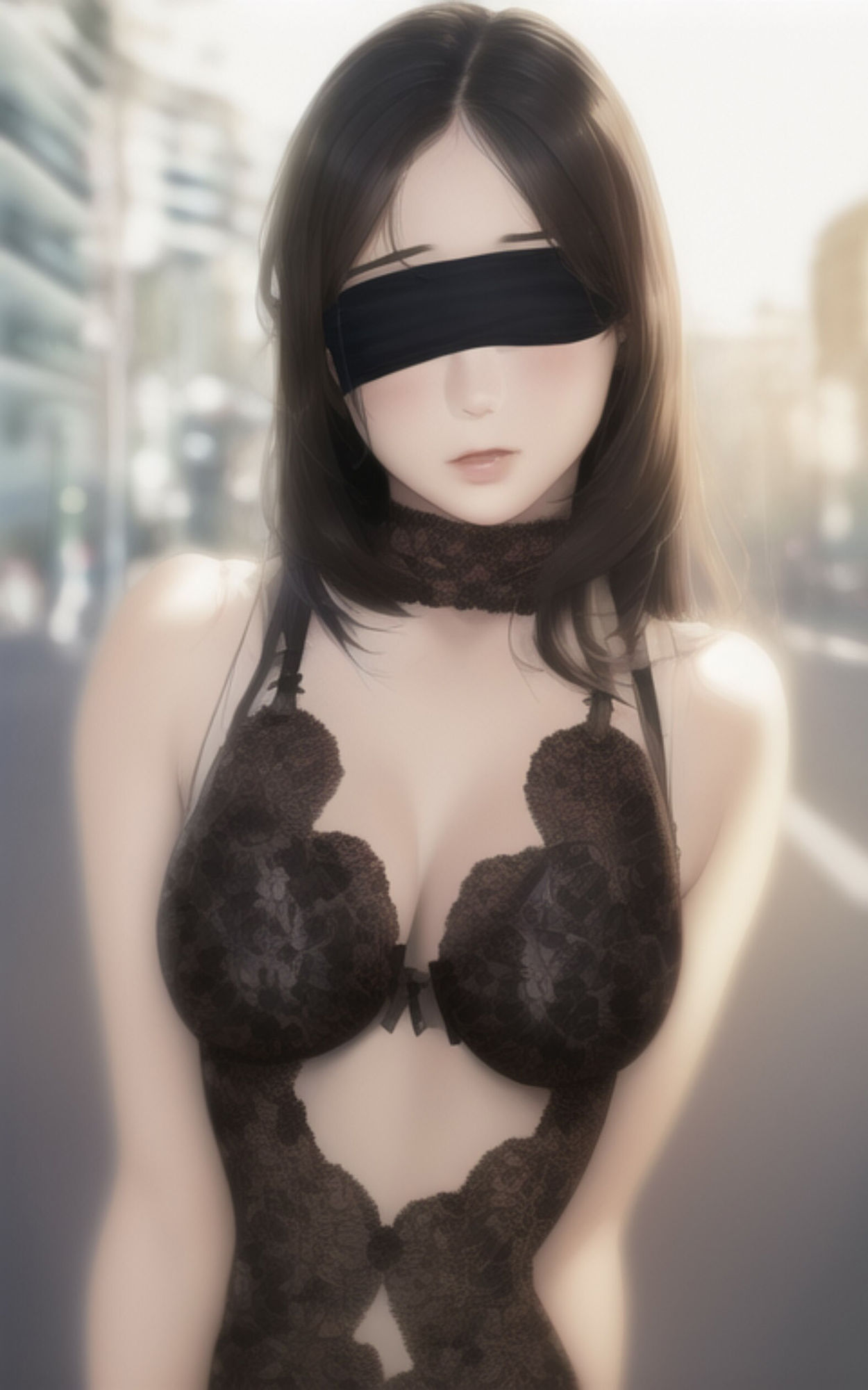 サンプル画像6:AI Fetich Album ＃5 目隠し【AIグラビア写真集】(やなせ) [d_285019]