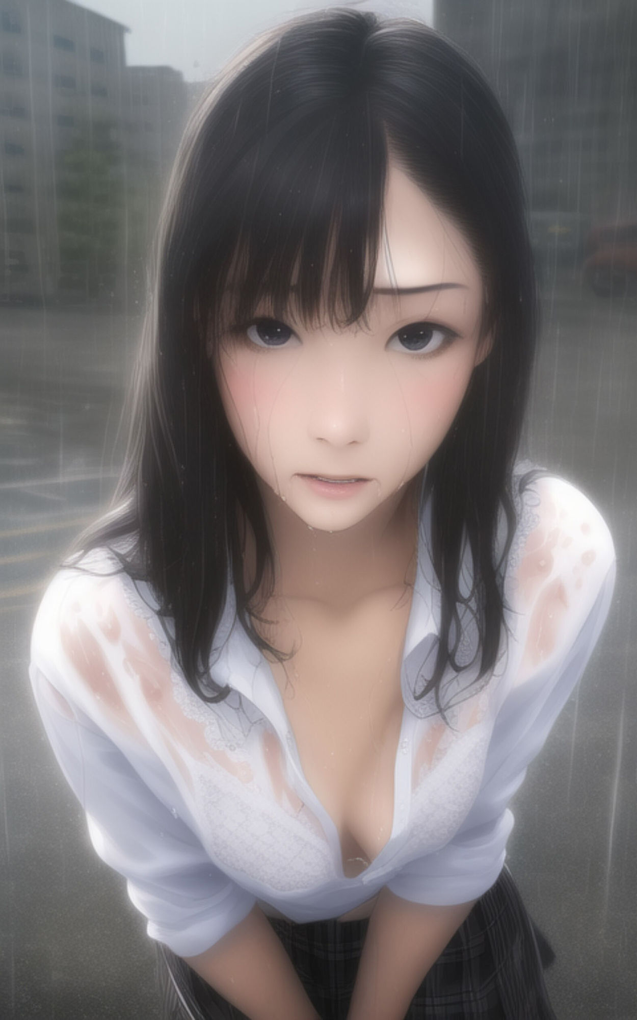 サンプル画像3:AI Fetich Album ＃10 びしょ濡れJK【AIグラビア写真集】(やなせ) [d_285024]