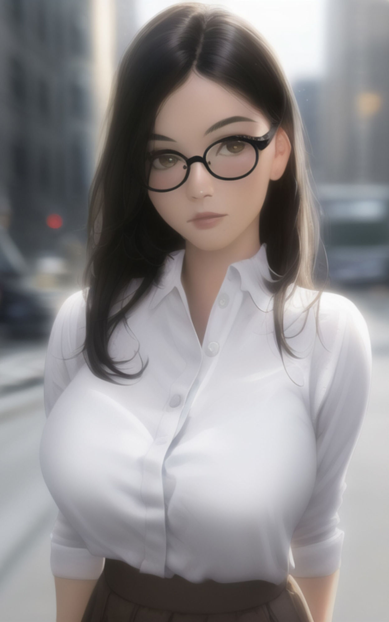 サンプル画像1:AI Fetich Album ＃6 メガネ女子【AIグラビア写真集】(やなせ) [d_285026]