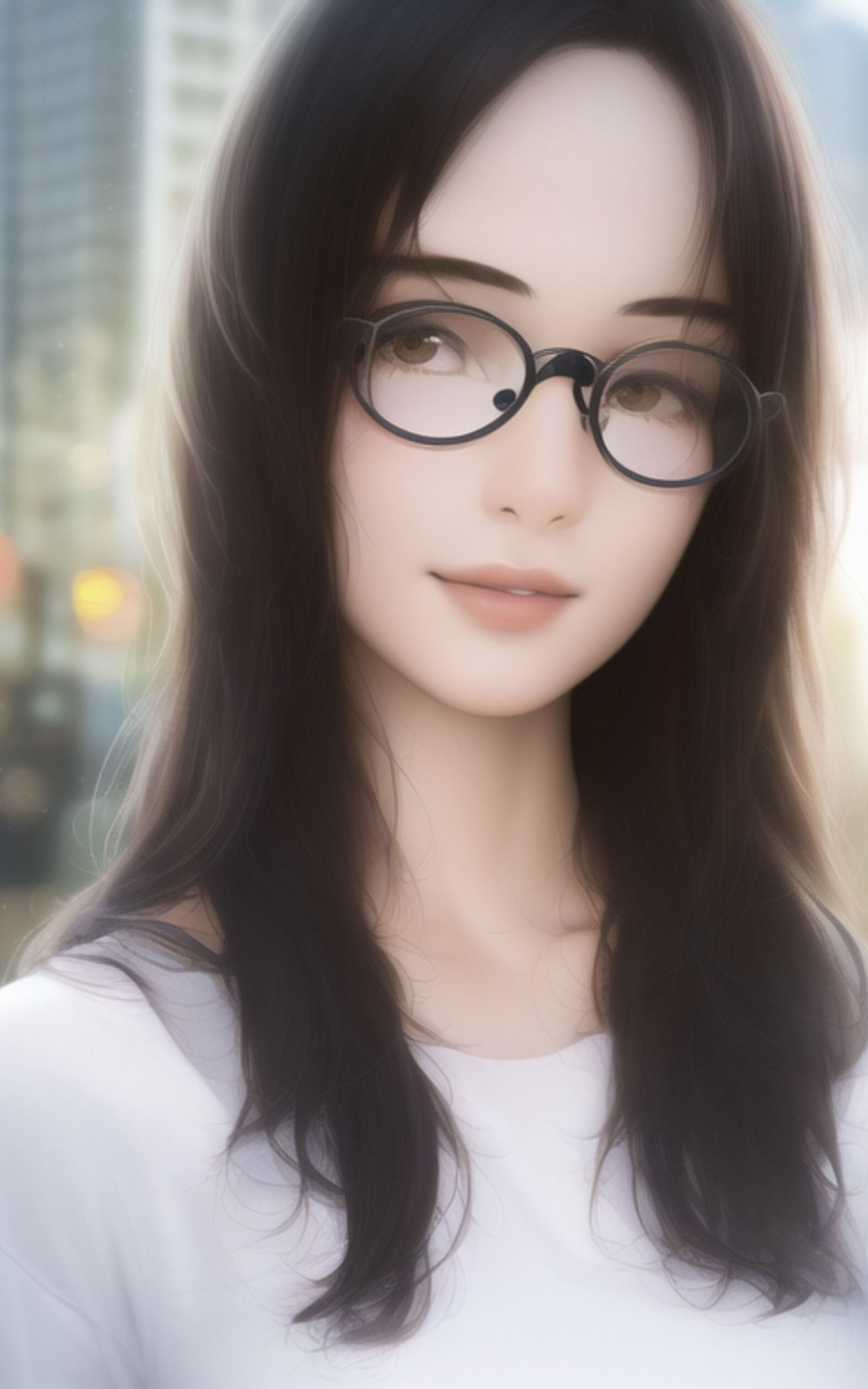 サンプル画像2:AI Fetich Album ＃6 メガネ女子【AIグラビア写真集】(やなせ) [d_285026]