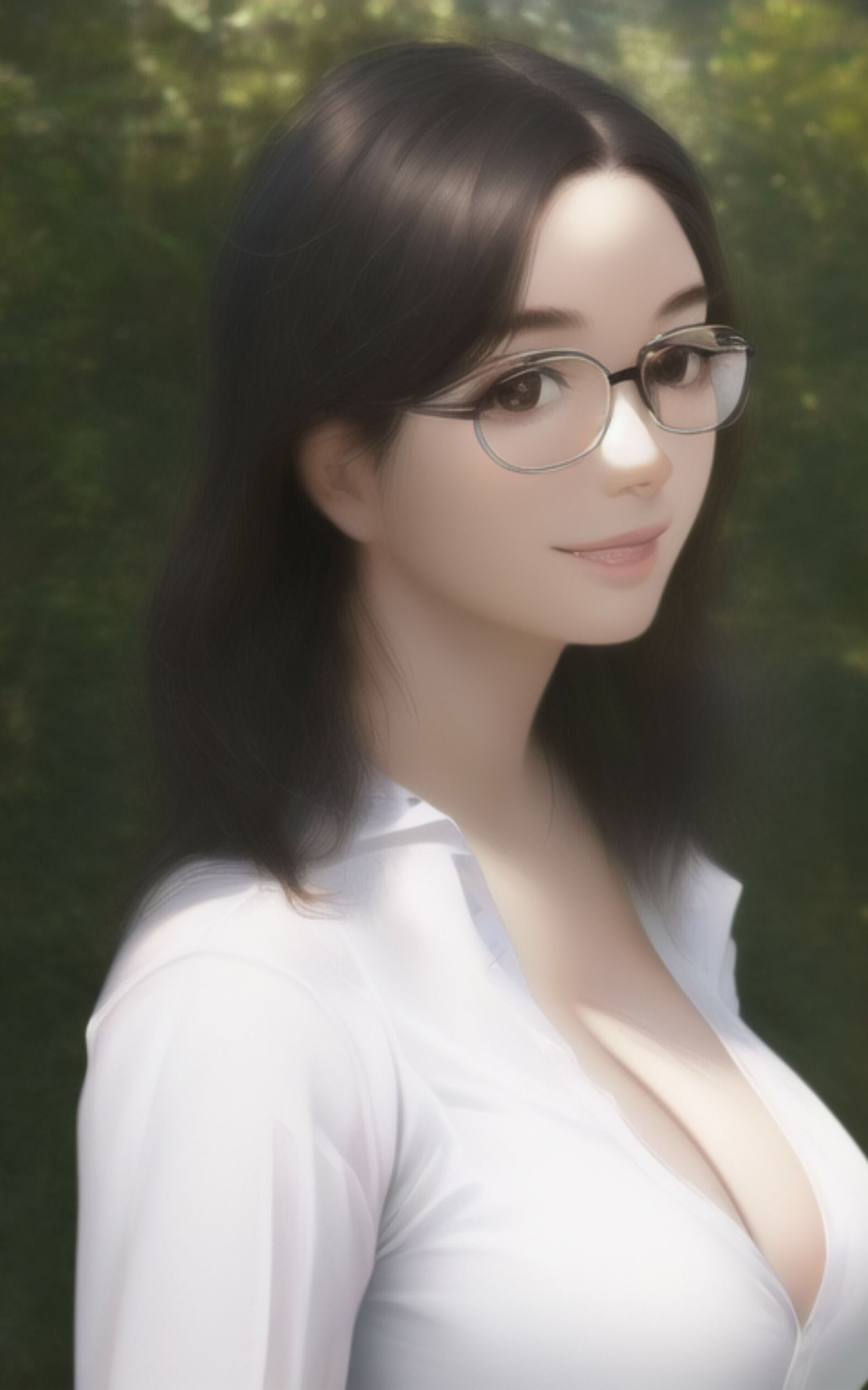 サンプル画像5:AI Fetich Album ＃6 メガネ女子【AIグラビア写真集】(やなせ) [d_285026]