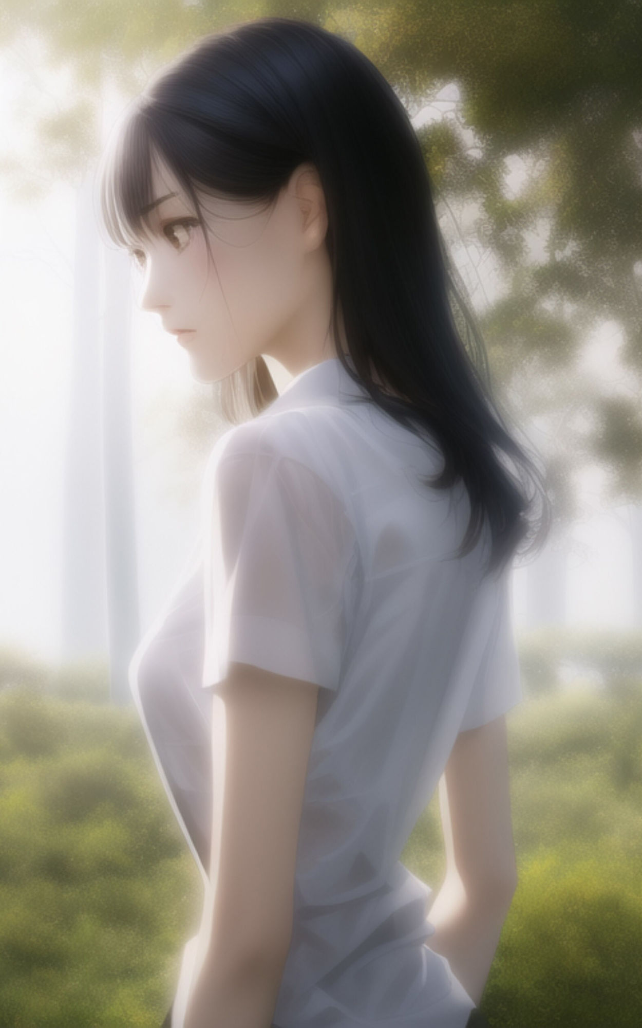 サンプル画像1:AI Fetich Album ＃12 外で脱いじゃう美女たち【AIグラビア写真集】(やなせ) [d_285027]