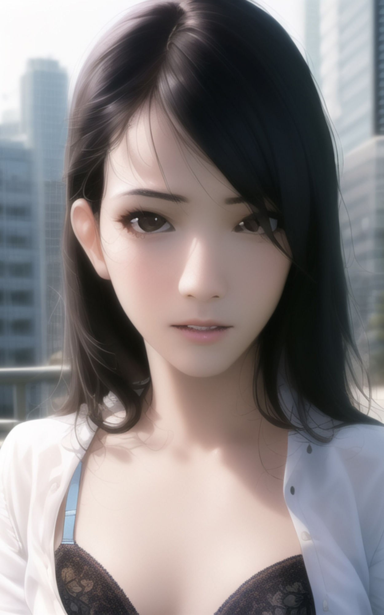 サンプル画像3:AI Fetich Album ＃12 外で脱いじゃう美女たち【AIグラビア写真集】(やなせ) [d_285027]