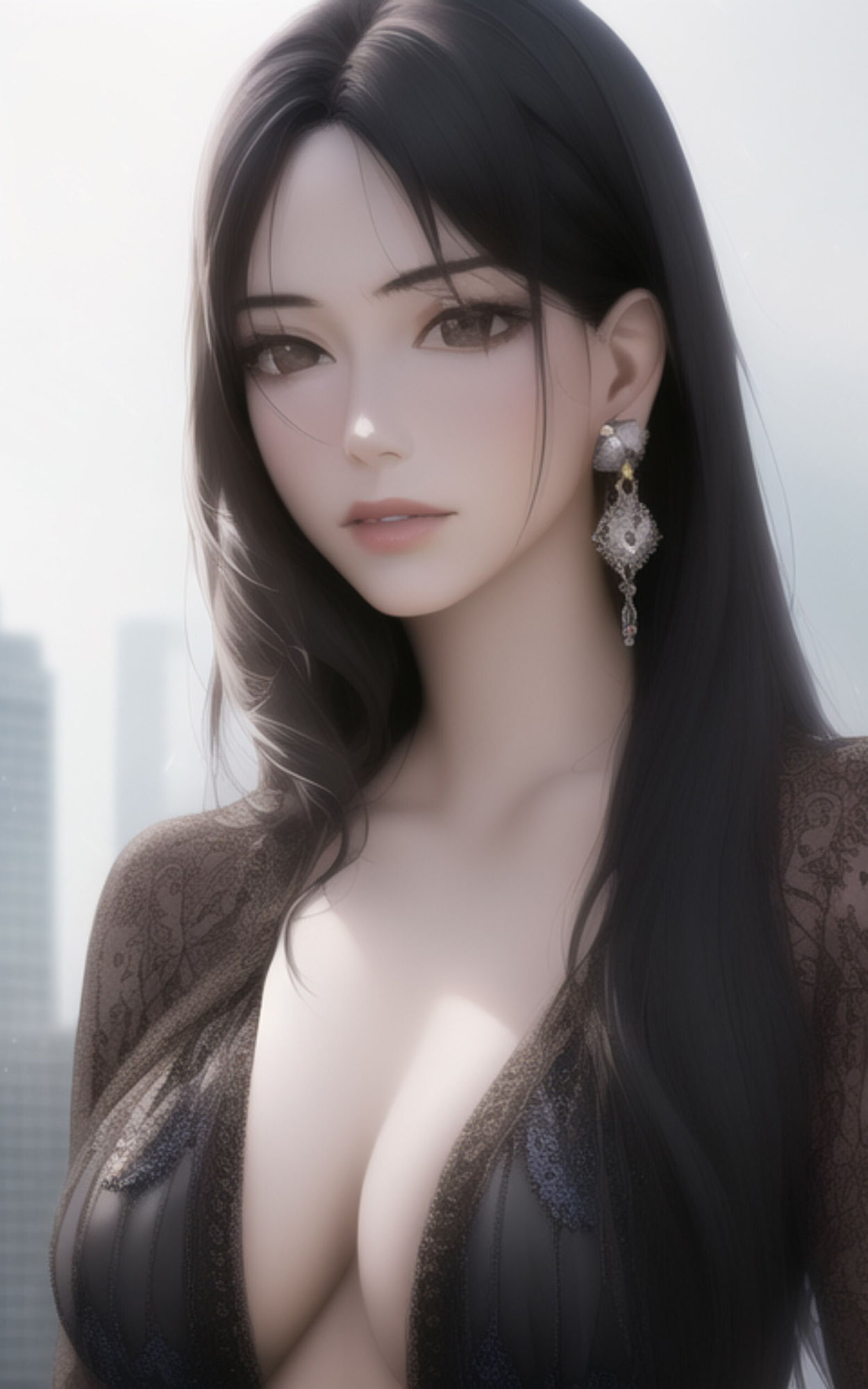 サンプル画像2:AI Fetich Album ＃15 イヤリング美女【AIグラビア写真集】(やなせ) [d_285030]