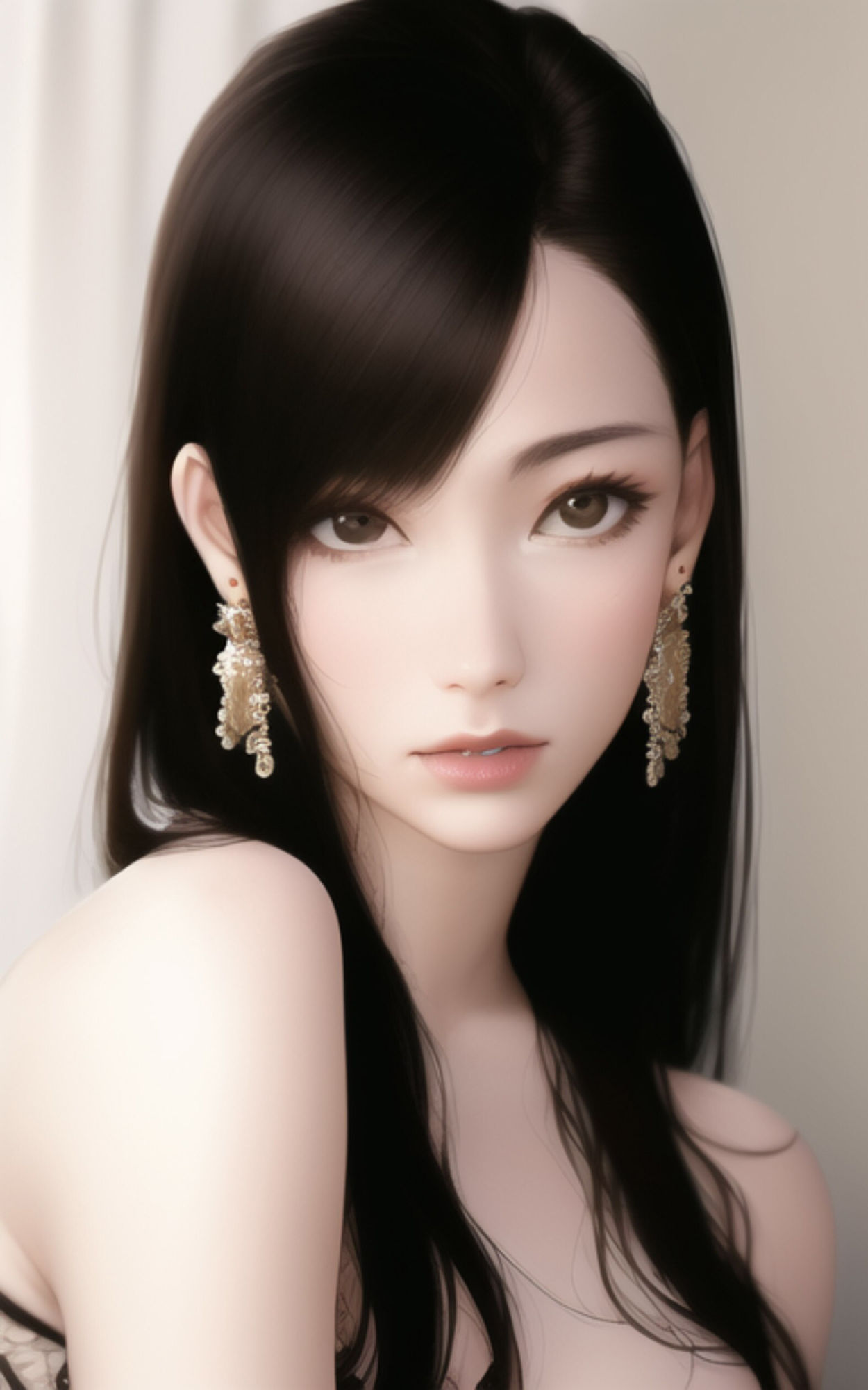 サンプル画像6:AI Fetich Album ＃15 イヤリング美女【AIグラビア写真集】(やなせ) [d_285030]