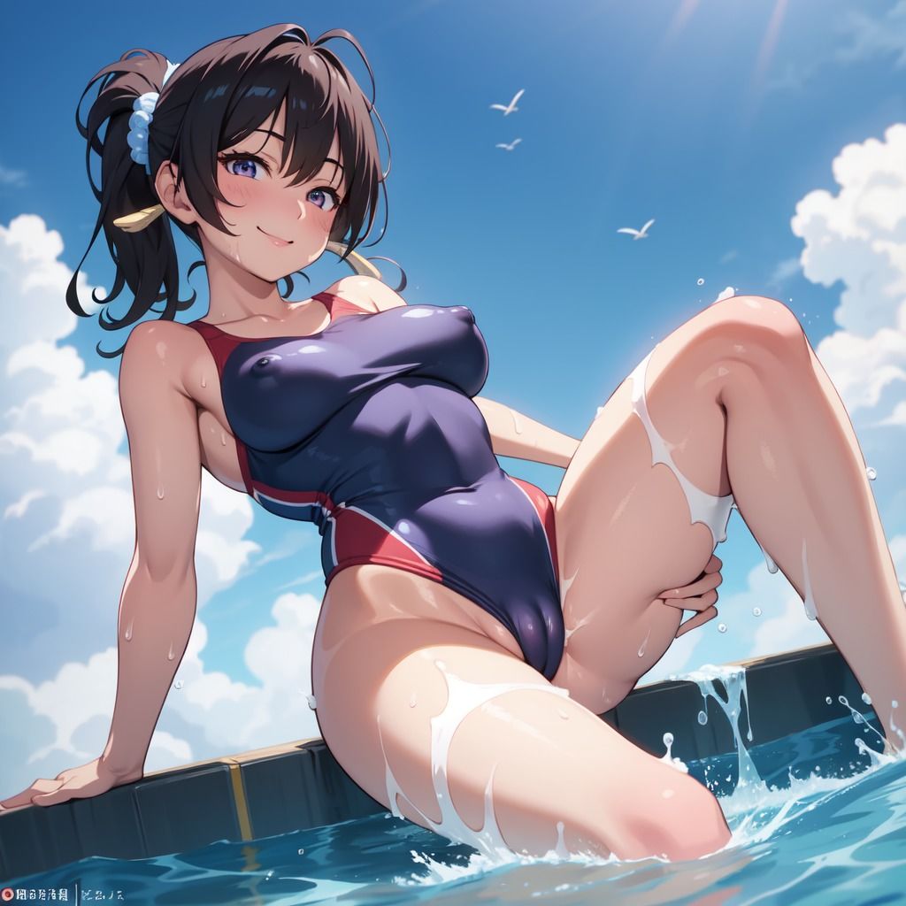 サンプル画像4:競泳水着フェチ CG詰め合わせ(AIフェチ左衛門) [d_285119]