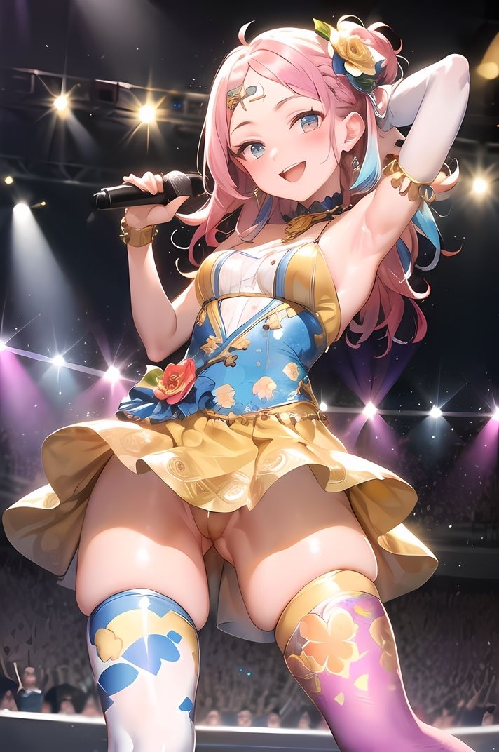 サンプル画像1:VIVID GIRLS 3 えちえちアイドル秘密の夜（全100P）(Yuri – AI Creator) [d_285163]