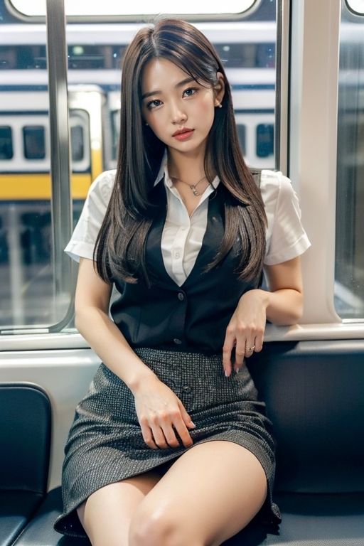 サンプル画像1:電車の向かい席8〜終電ОL〜二日目(★マイナーフェチ★の殿堂) [d_285262]