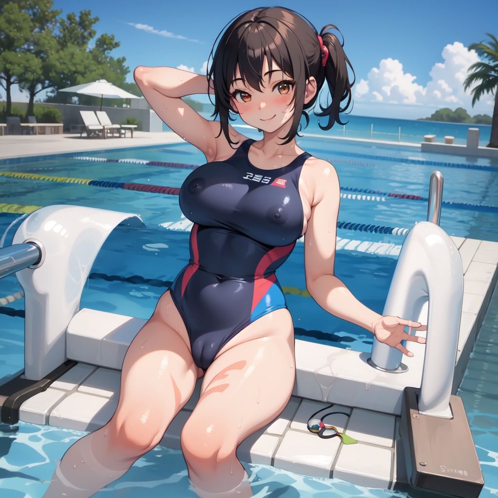 サンプル画像2:競泳水着フェチ CG詰め合わせ Vol.2(AIフェチ左衛門) [d_285335]