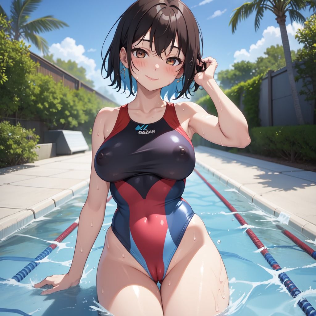 サンプル画像4:競泳水着フェチ CG詰め合わせ Vol.2(AIフェチ左衛門) [d_285335]