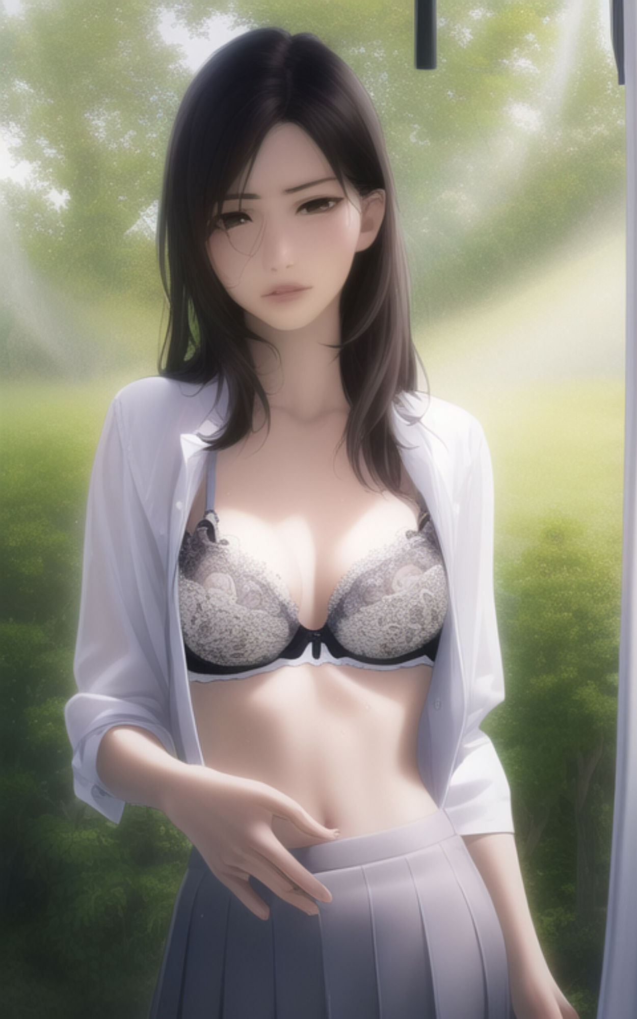 サンプル画像3:キャンプ中にテントで脱がされちゃうAI 美女たちのヌード写真集(やなせ) [d_285369]