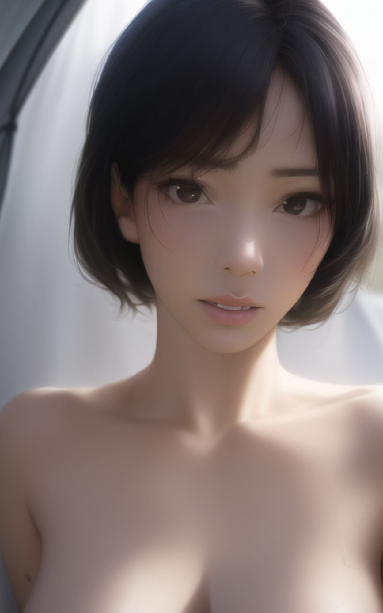 サンプル画像5:キャンプ中にテントで脱がされちゃうAI 美女たちのヌード写真集(やなせ) [d_285369]
