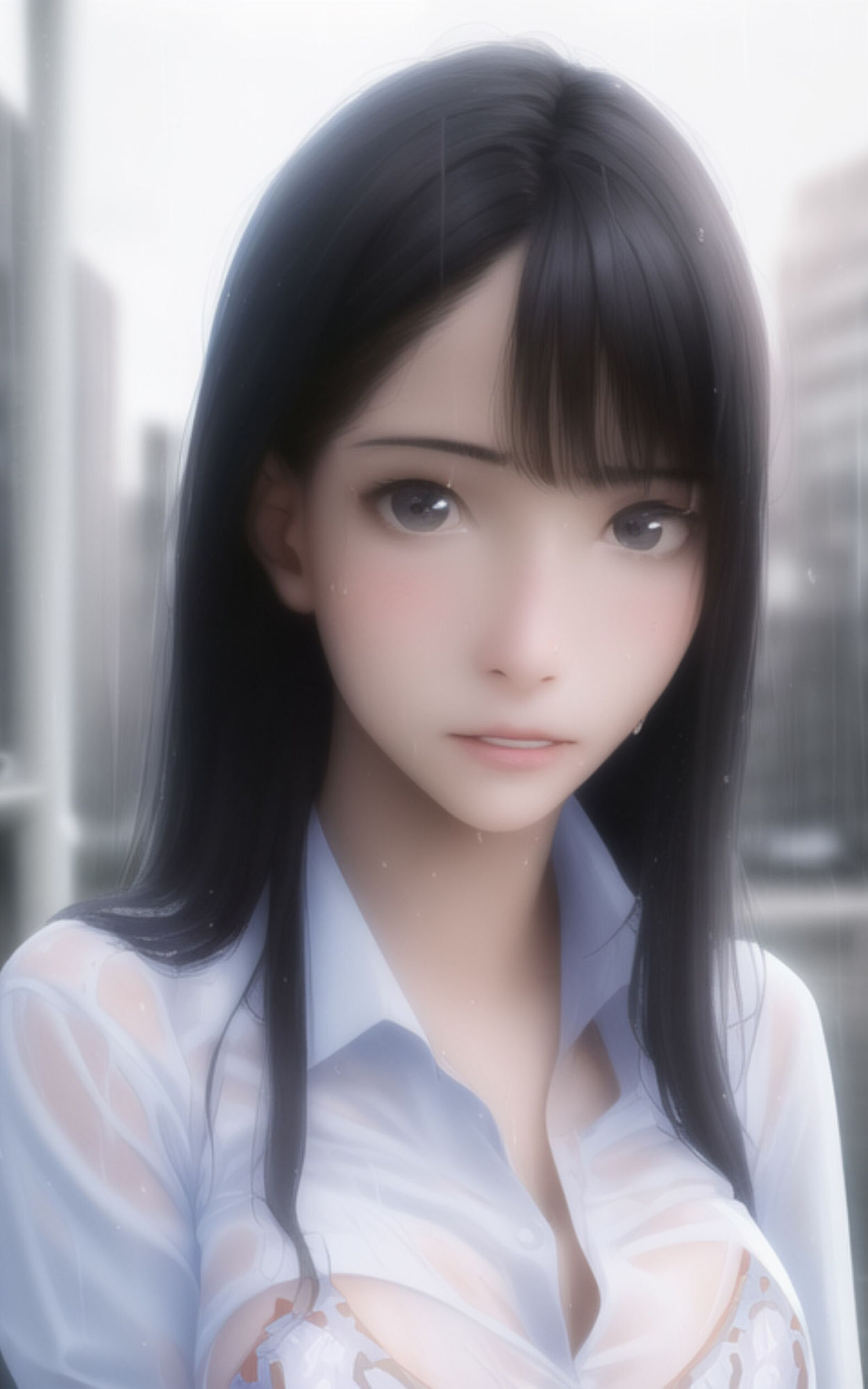 サンプル画像4:雨に濡れてしまった女子◯生の姿を楽しむ写真集(やなせ) [d_285372]