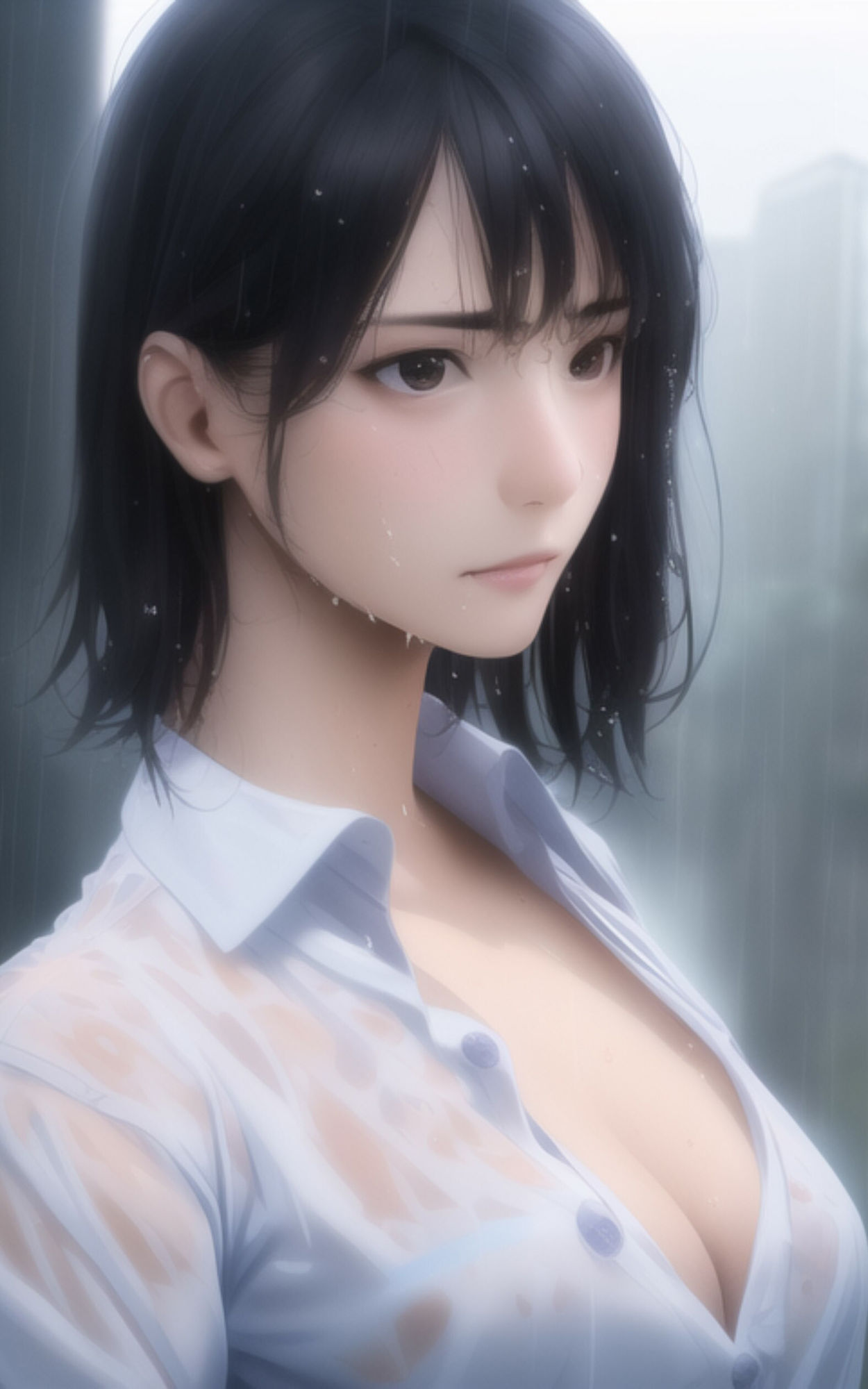 サンプル画像6:雨に濡れてしまった女子◯生の姿を楽しむ写真集(やなせ) [d_285372]