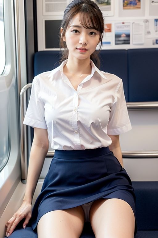 サンプル画像4:電車の向かい席9〜ОL〜(★マイナーフェチ★の殿堂) [d_285395]