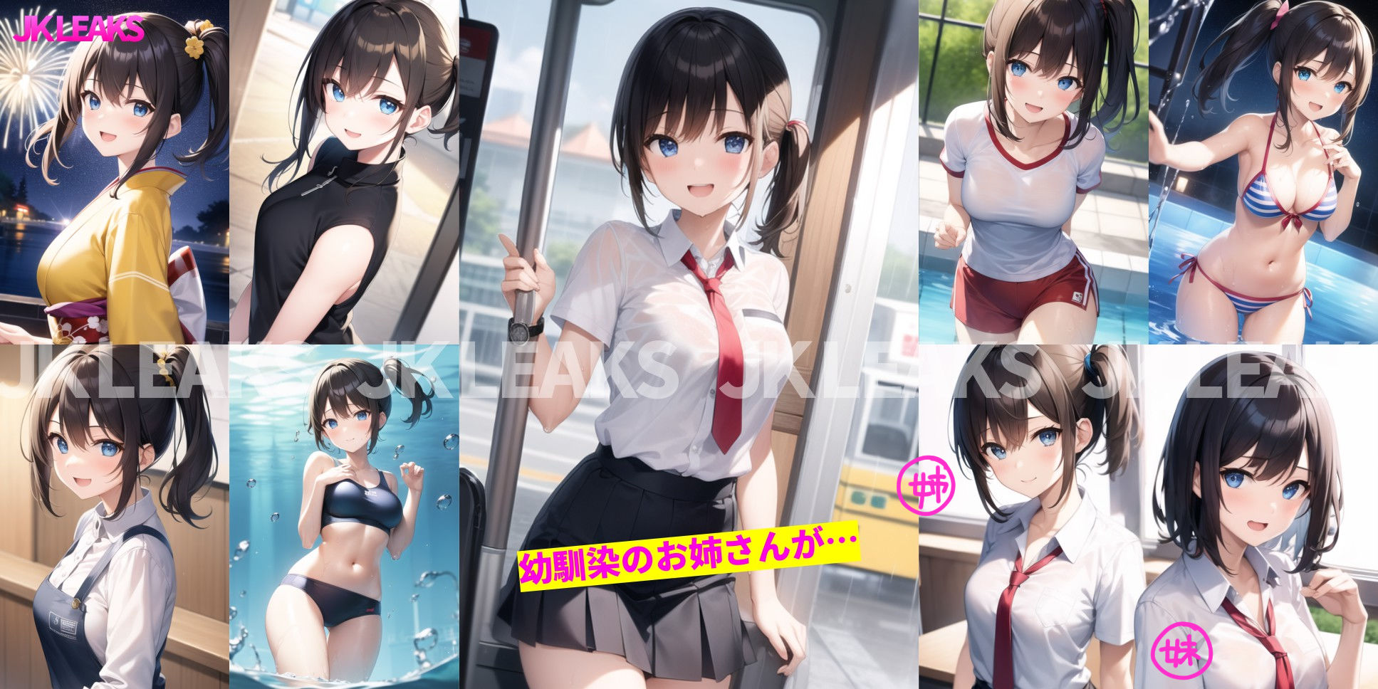 サンプル画像2:JK LEAKS 4 – 幼馴染の姉（次女）編 -【おまけアニメ付】(AniyA) [d_285416]