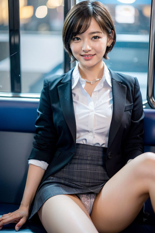 サンプル画像3:電車の向かい席12〜終電ОL〜ショートカット〜二日目(★マイナーフェチ★の殿堂) [d_285474]