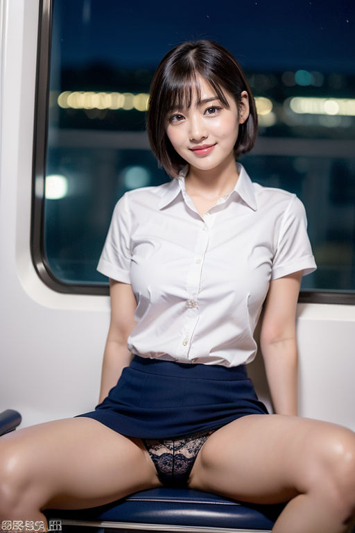 サンプル画像4:電車の向かい席12〜終電ОL〜ショートカット〜二日目(★マイナーフェチ★の殿堂) [d_285474]