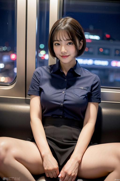 サンプル画像6:電車の向かい席12〜終電ОL〜ショートカット〜二日目(★マイナーフェチ★の殿堂) [d_285474]