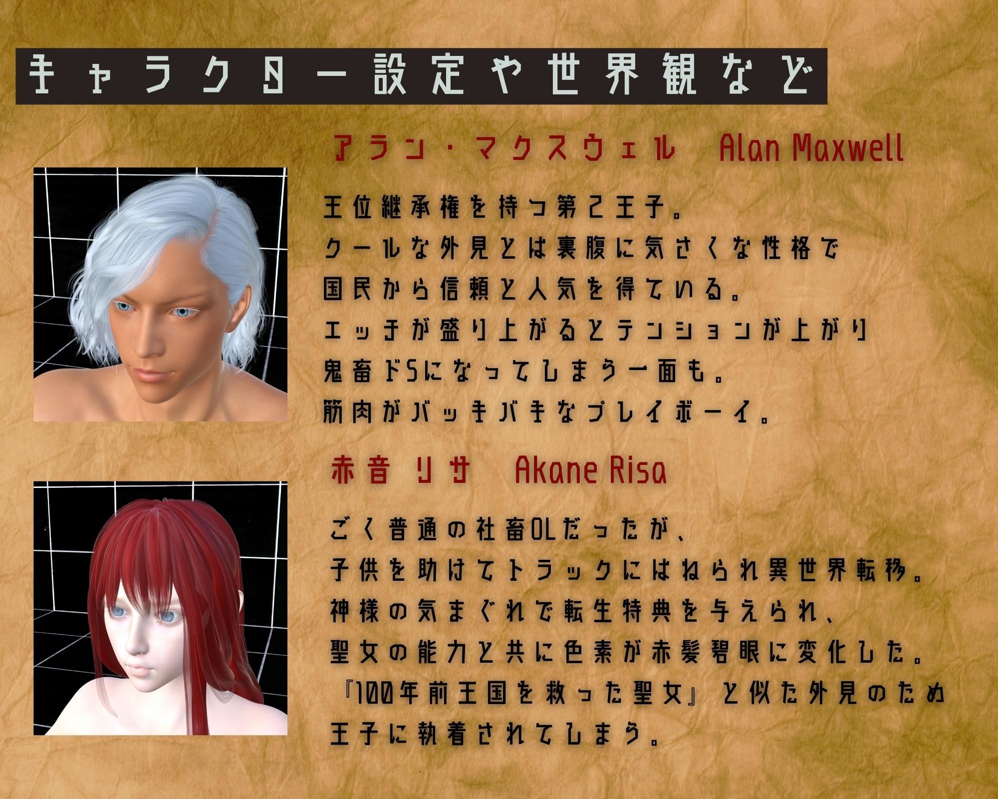 作画資料に使える！エロ漫画用3Dポーズ集 Vol.001 【 お試し編 】 作成イメージ : 〜異世界転移した社畜OLと隠れ鬼畜なイケメン筋肉王子〜