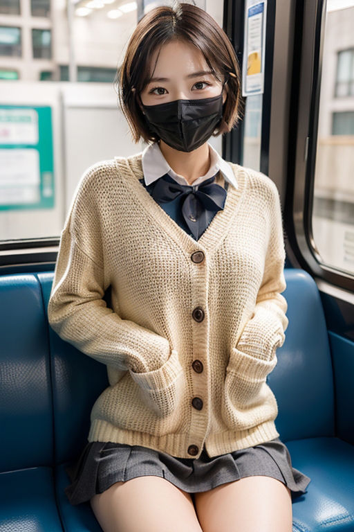 サンプル画像1:電車の向かい席13〜マスクのおんなのこ〜(★マイナーフェチ★の殿堂) [d_285684]