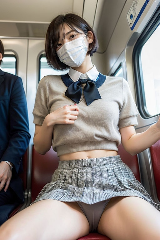 サンプル画像3:電車の向かい席13〜マスクのおんなのこ〜(★マイナーフェチ★の殿堂) [d_285684]