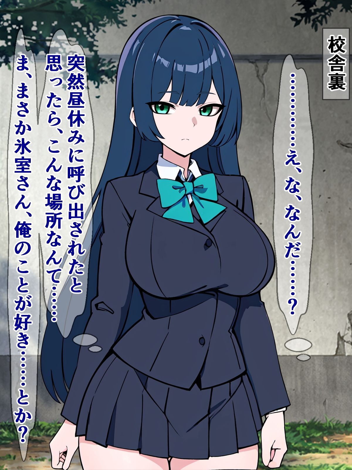 サンプル画像1:クラスの氷の女王が、汚いおっさんにバコバコ突かれてオホ声上げてた話(さざめき通り) [d_285690]