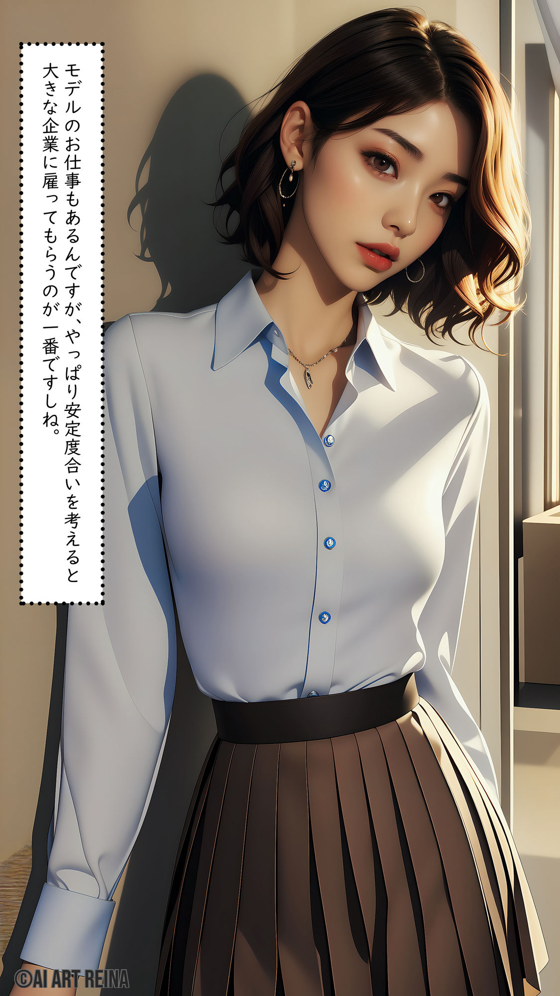 サンプル画像2:遥香（美人新入社員の特別営業編 収録01〜04）(AI＆ART Reina) [d_285695]