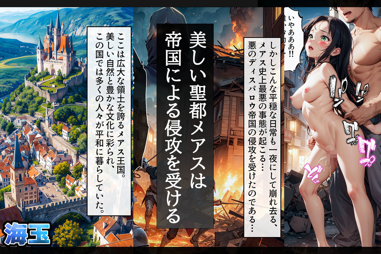 サンプル画像1:極上の戦利品〜ただの雌であることを自覚させられた誇り高き3騎士〜(海玉) [d_285751]