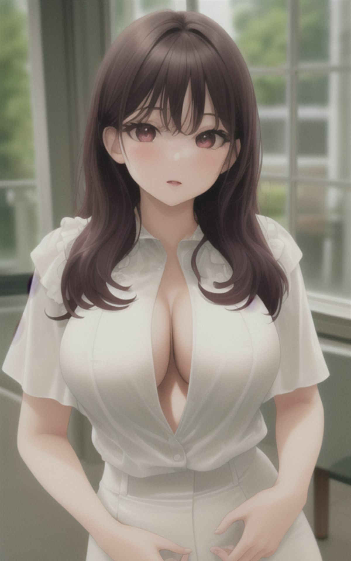 サンプル画像3:AI美女イラストvol.3わたしのオッパイ好きなんでしょ？(AI Girls Creation) [d_285868]