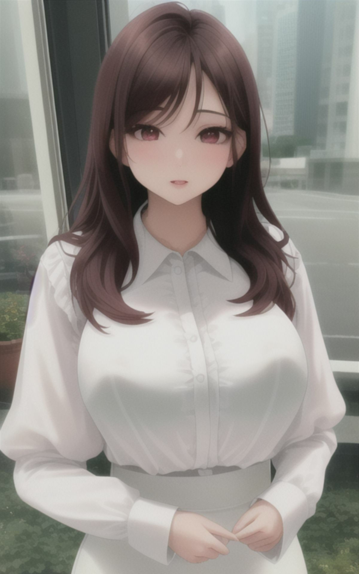 サンプル画像5:AI美女イラストvol.3わたしのオッパイ好きなんでしょ？(AI Girls Creation) [d_285868]