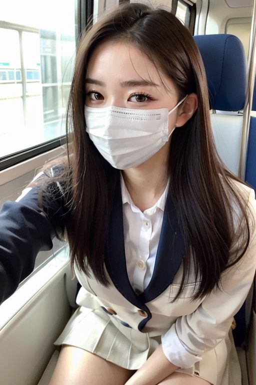 サンプル画像1:電車の向かい席〜マスクのおんなのこ〜SIDEストーリー(★マイナーフェチ★の殿堂) [d_286037]