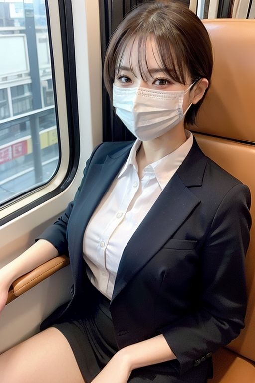 サンプル画像2:電車の向かい席〜マスクのおんなのこ〜SIDEストーリー(★マイナーフェチ★の殿堂) [d_286037]