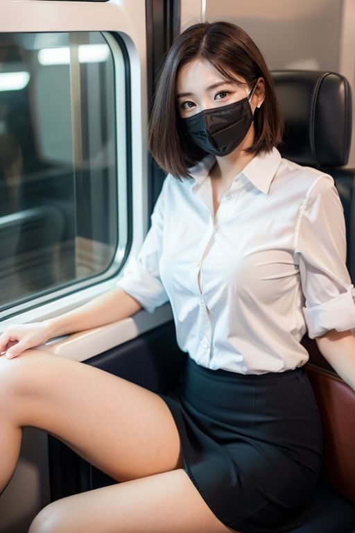 サンプル画像3:電車の向かい席〜マスクのおんなのこ〜SIDEストーリー(★マイナーフェチ★の殿堂) [d_286037]