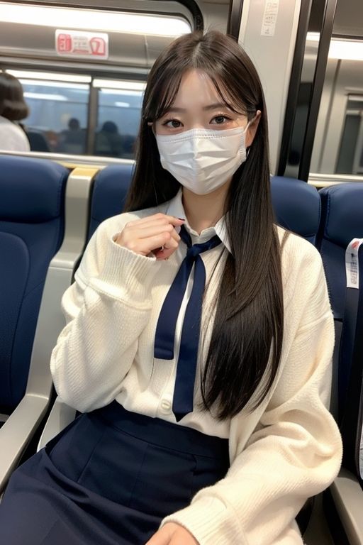 サンプル画像5:電車の向かい席〜マスクのおんなのこ〜SIDEストーリー(★マイナーフェチ★の殿堂) [d_286037]