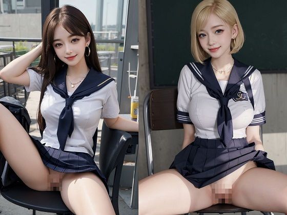 サンプル画像1:私立パイパン女学院〜セーラー服の下のおま〇こチェック〜(秋野美女研究所) [d_286140]