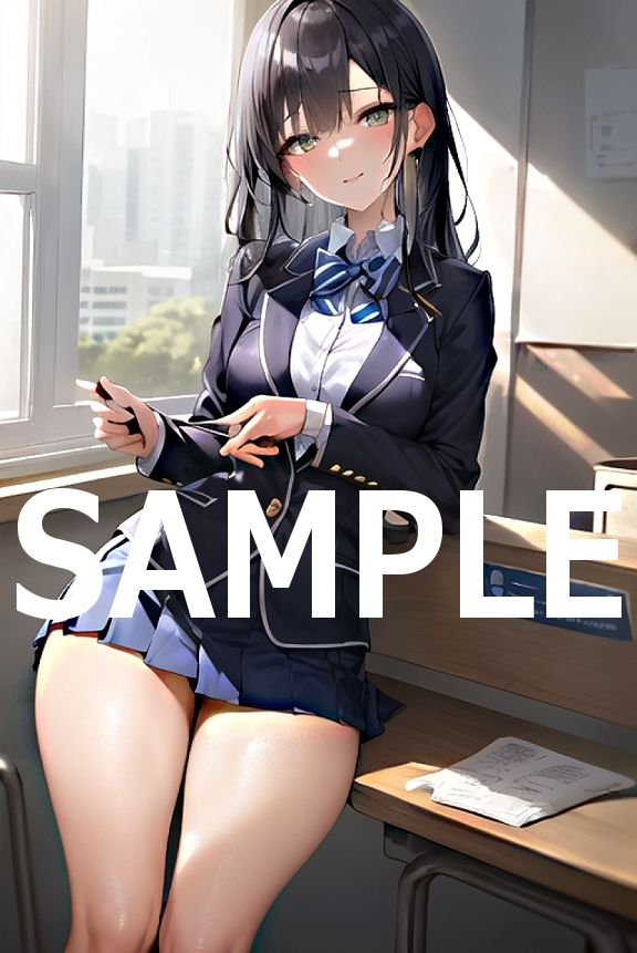 サンプル画像3:教室でブレザー・写真集(AIぬぅる) [d_286235]