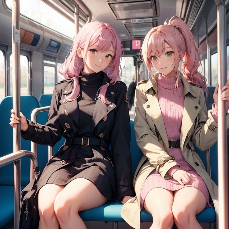 サンプル画像1:電車とバスで露出狂(BMさん) [d_286246]