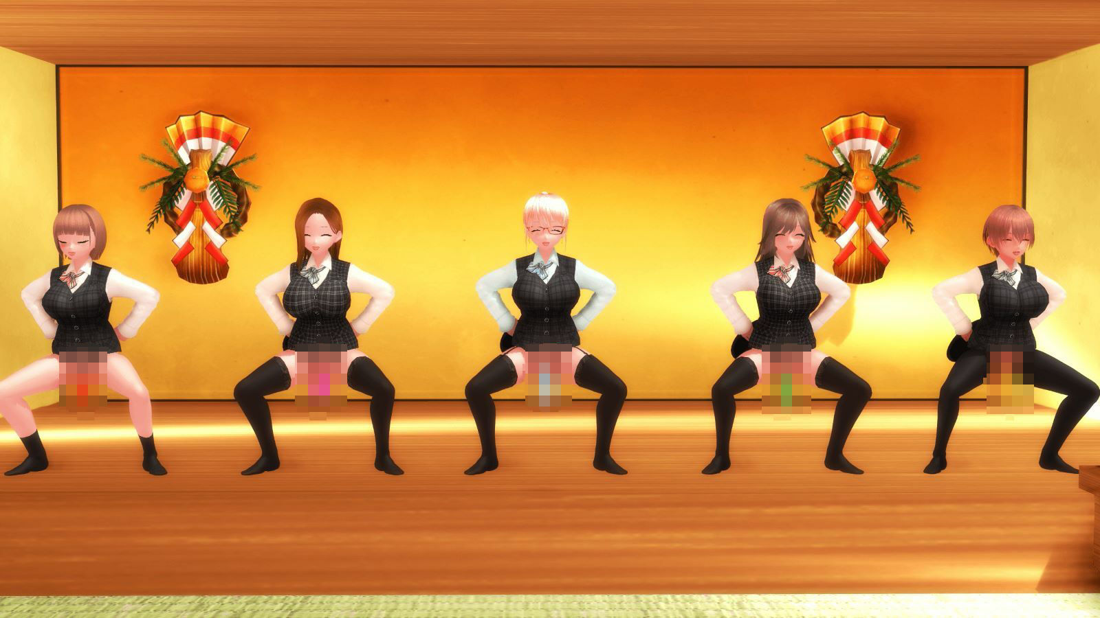 サンプル画像2:【ふたなりダンス】チンプラOLのおふざけ象さんダンス（応援版）(JOKERのアトリエ) [d_286329]