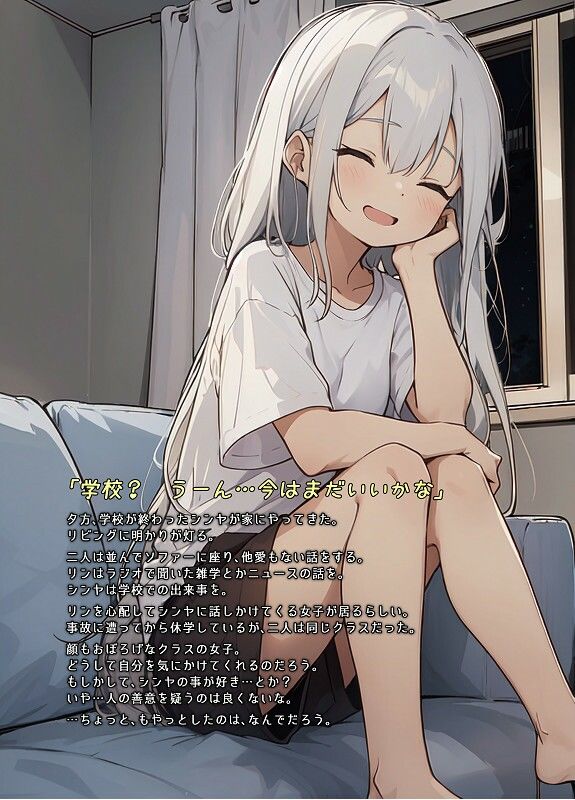 サンプル画像5:盲目アルビノTSっ娘(Story Circle) [d_286332]