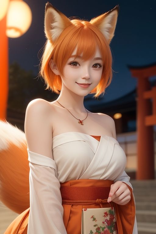 サンプル画像1:ちょっぴりエッチなケモ耳女子さん(AI美女らぼ) [d_286360]