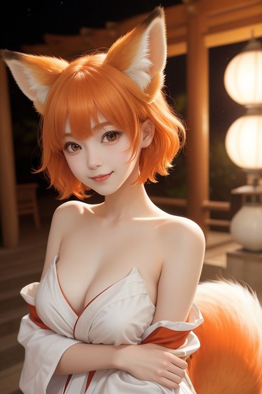 サンプル画像2:ちょっぴりエッチなケモ耳女子さん(AI美女らぼ) [d_286360]