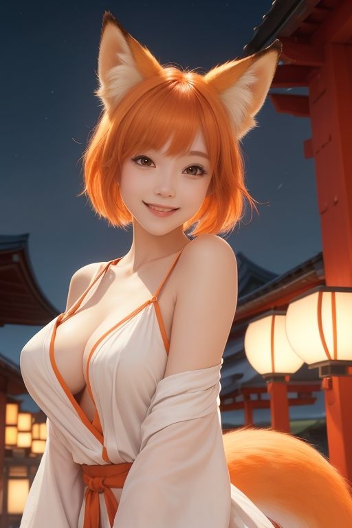 サンプル画像3:ちょっぴりエッチなケモ耳女子さん(AI美女らぼ) [d_286360]