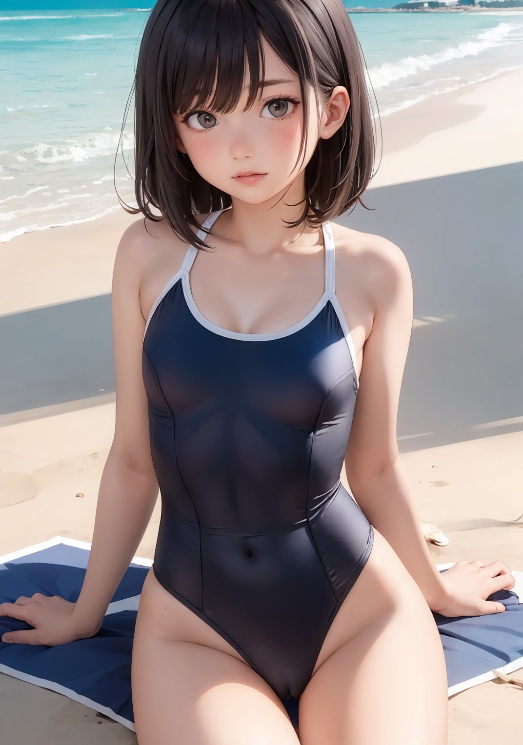サンプル画像1:【水着美少女AIイラスト集】AI SWIMSUIT MODE【PNG176枚/PDF付】(Alice Museum) [d_286444]