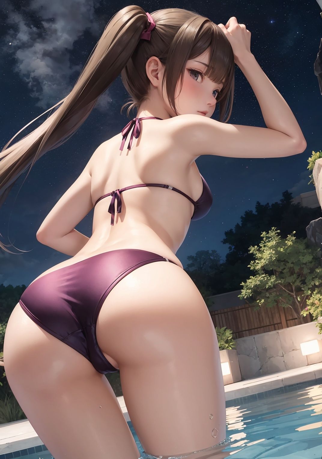 サンプル画像4:【水着美少女AIイラスト集】AI SWIMSUIT MODE【PNG176枚/PDF付】(Alice Museum) [d_286444]